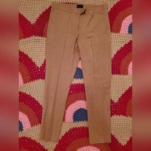 White House Black Market Slim Ankle Pants Caramel Colored